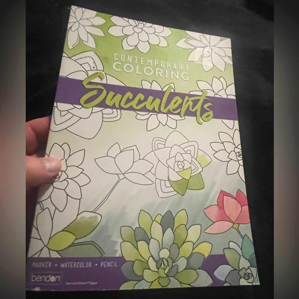 Contemporary Coloring Succulents ( coloring book )New